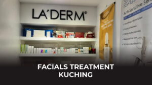 tempat facials treatment kuching