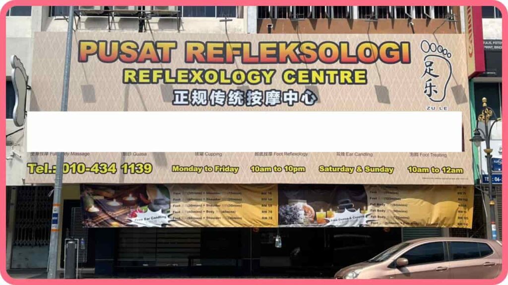 tempat spa negeri melaka zule reflexology centre