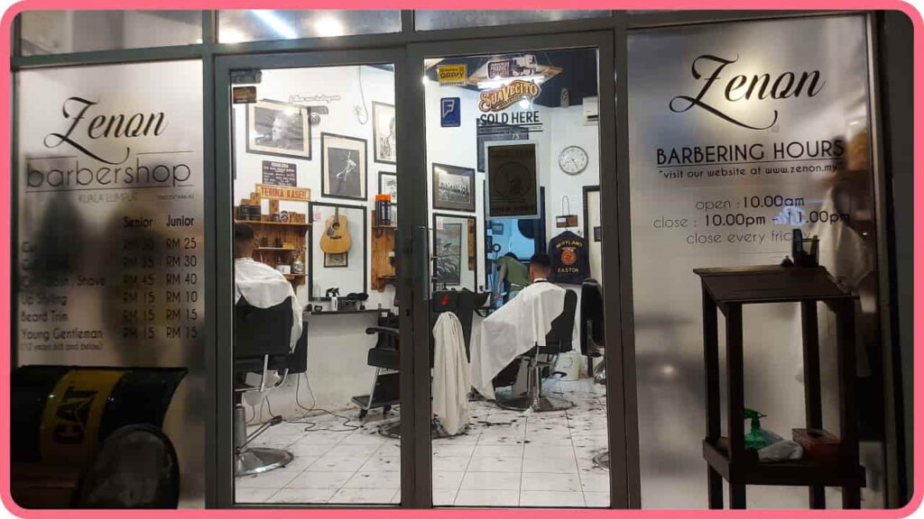 barber shop kuala lumpur, zenon barbershop