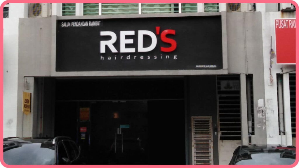 beauty hair salon kota kemuning, red's hairdressing