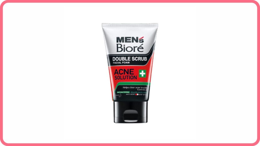 biore men double scrub acne solution