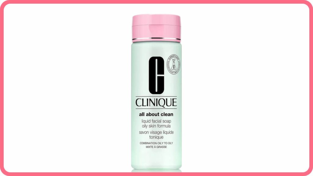 clinique all about clean liquid facial soap oily skin formula