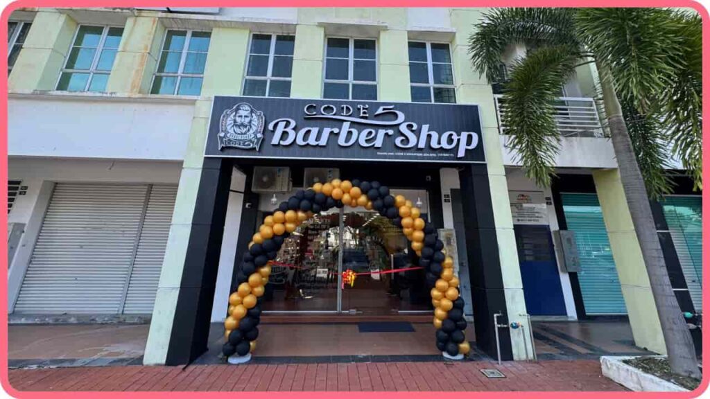 code 5 barber shop senawang