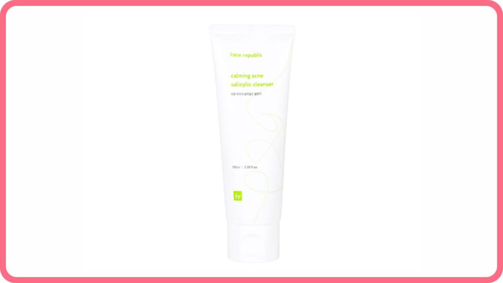 face republic calming acne salicylic cleanser