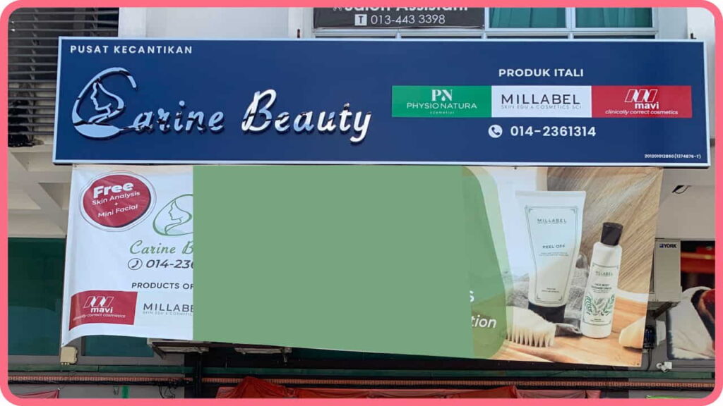 facials treatment bukit mertajam, carine beauty