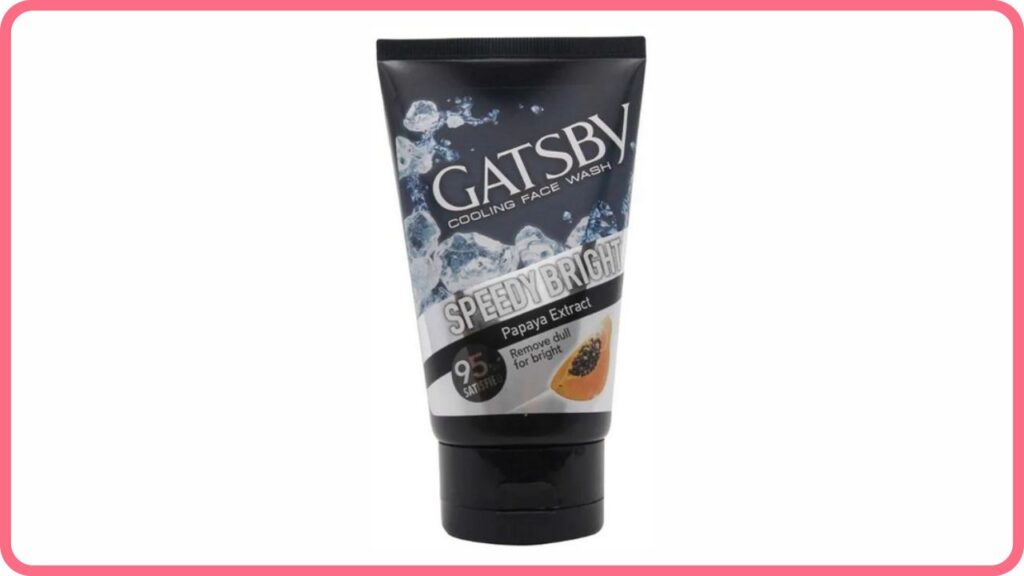 gatsby cooling face wash clear whitening