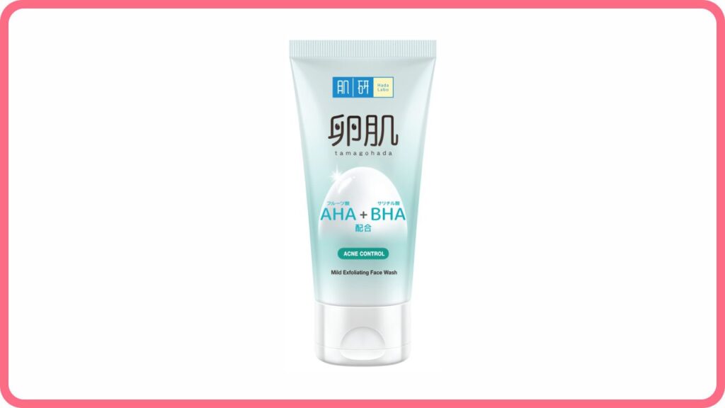 hada labo aha bha acne control facial wash