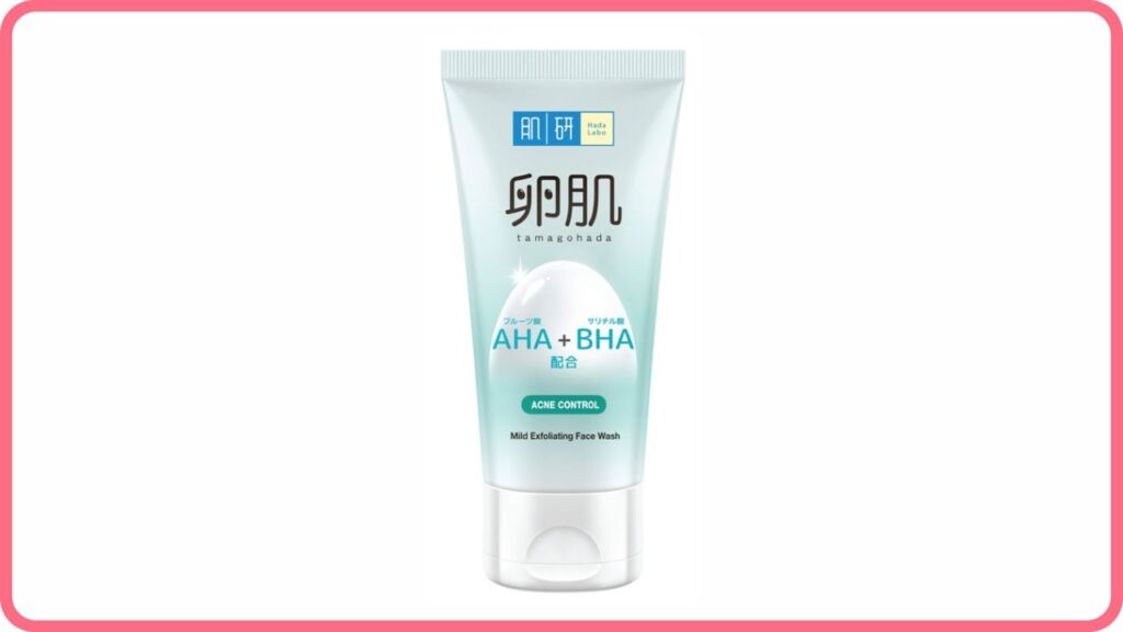 hada labo aha bha acne control facial wash