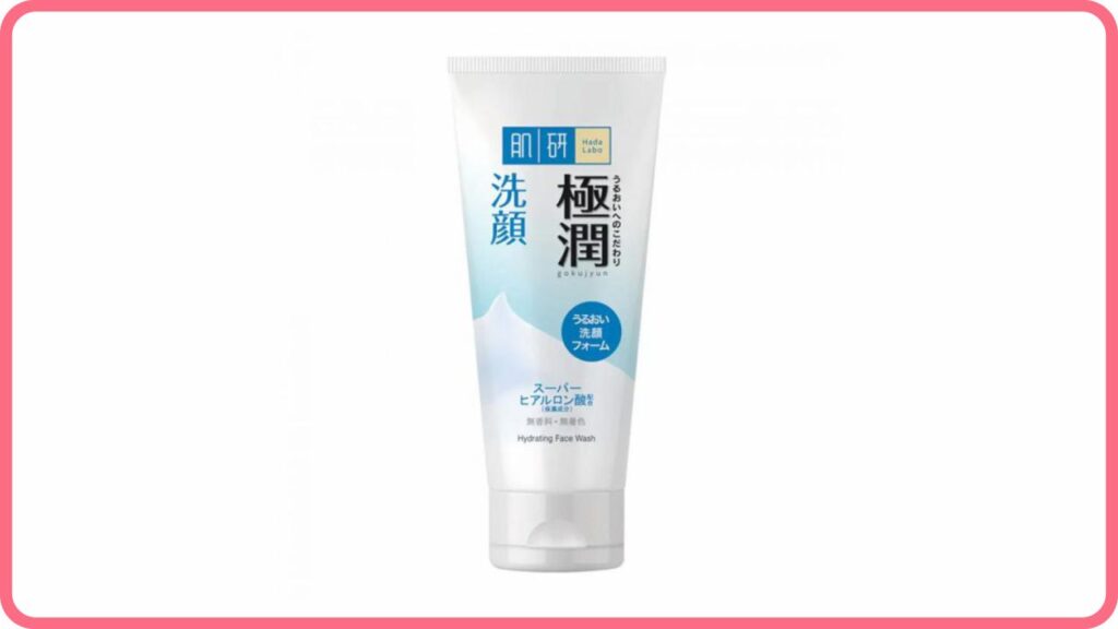 hada labo super hyaluronic acid hydrating face wash