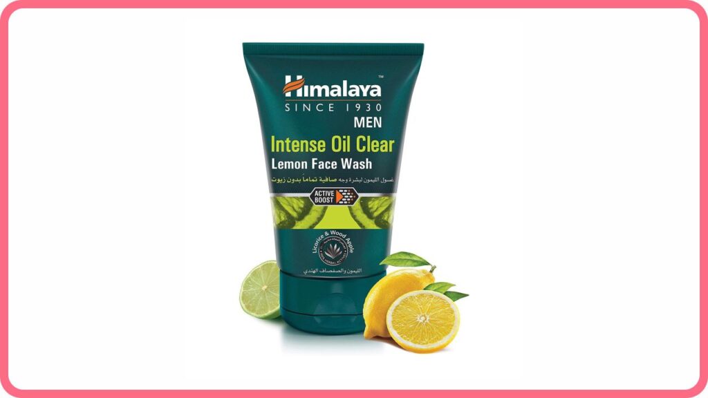 himalaya herbals men intense oil clear lemon face wash