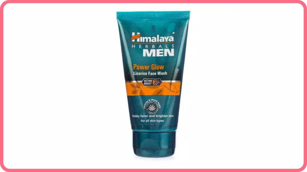 himalaya men power glow licorice face wash