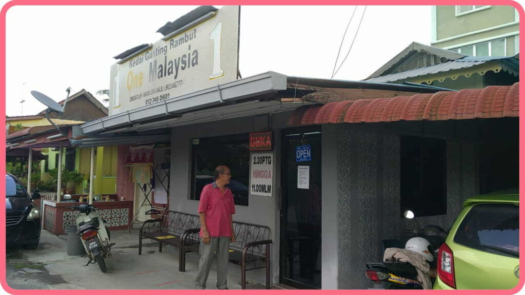 kedai gunting rambut one malaysia