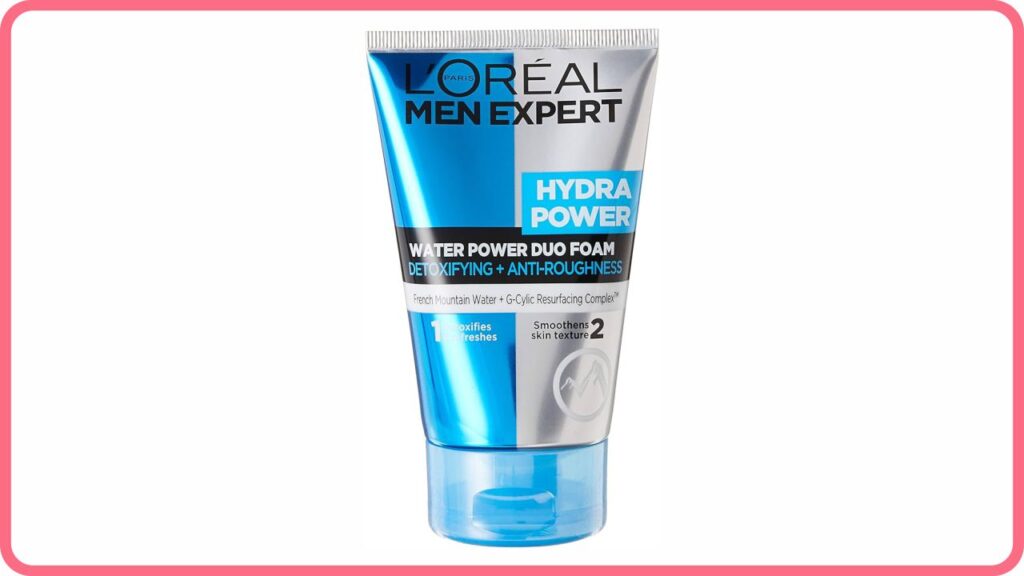 l'oreal men expert hydra.p duo water detox face wash