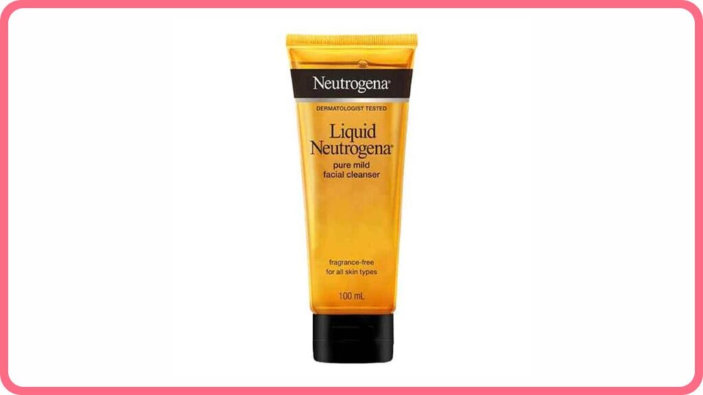 neutrogena liquid pure mild facial cleanser