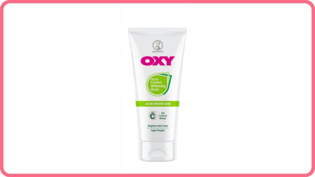 oxy acne control whitening wash