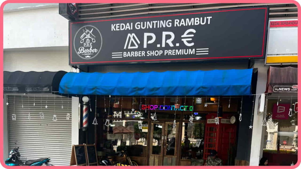 p.r.e barbershop shah alam