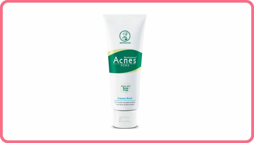 pencuci muka untuk jerawat mentholatum acnes creamy wash