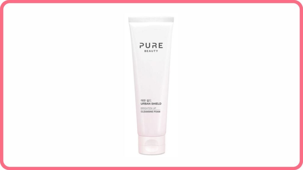 pure beauty urban shield brighten up cleansing foam