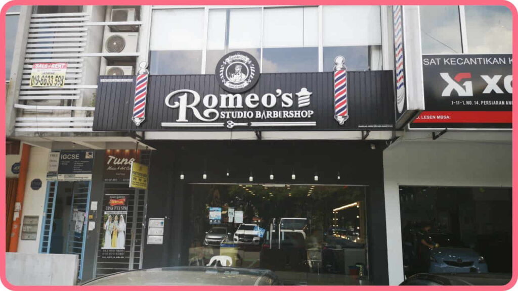 romeo's studio barbershop kota kemuning