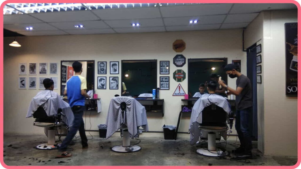 sikat emas barbershop taman sena