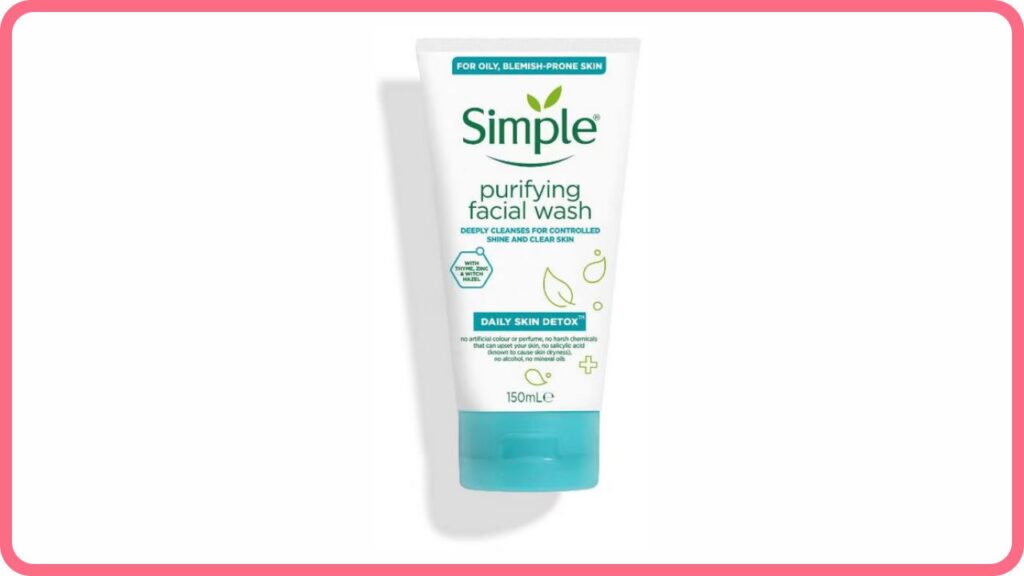 simple daily skin detox purifying facial wash