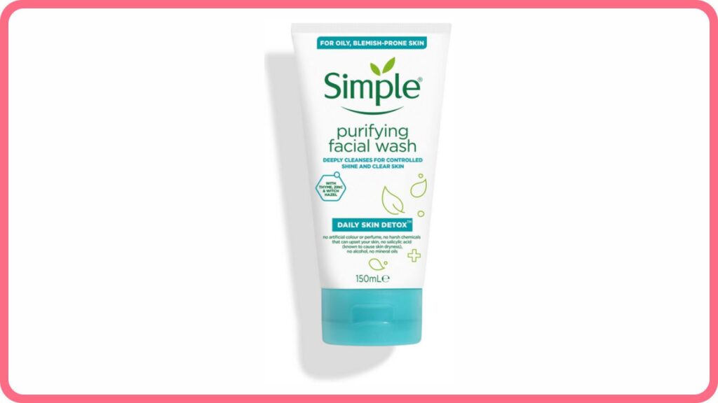 simple daily skin detox purifying facial wash