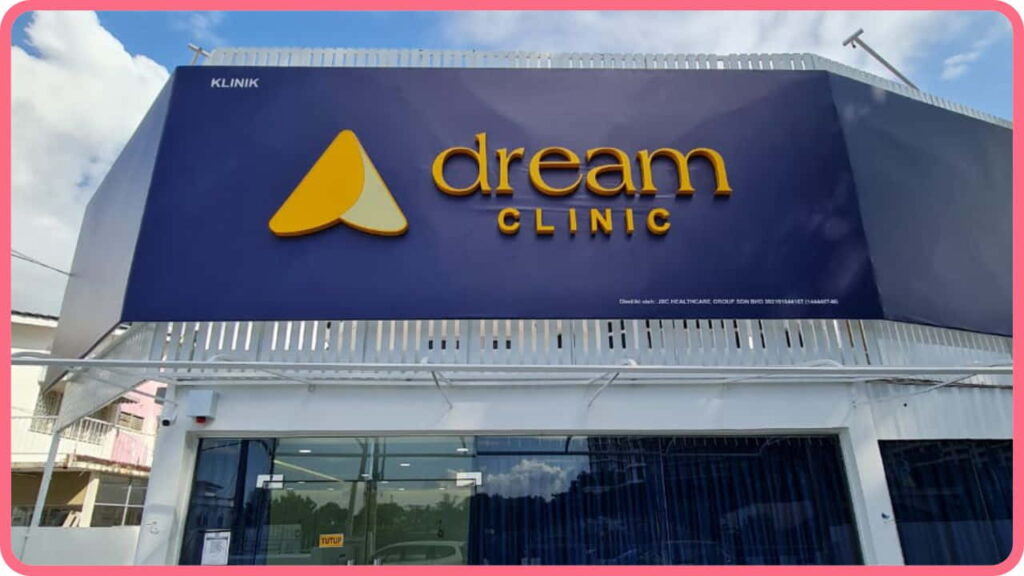 tempat facial treatment penang, dream clinic