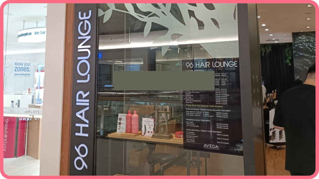 96 hair lounge (aveda ️ flagship salon) - mid valley southkey