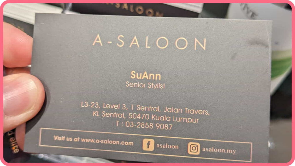 a-saloon 1 mont kiara - highly recommended best salon in mont kiara