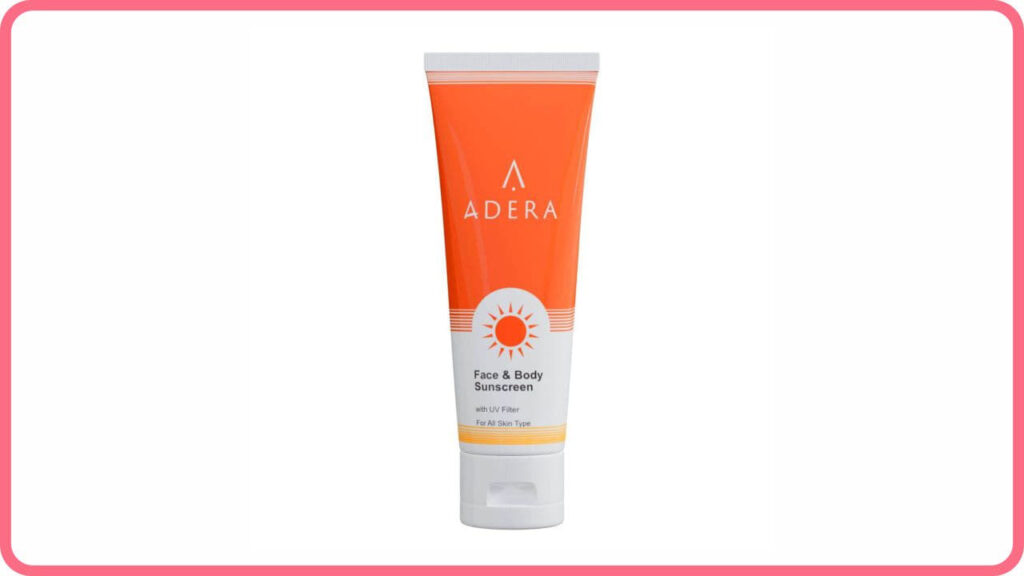 adera cosmetic face & body sunscreen