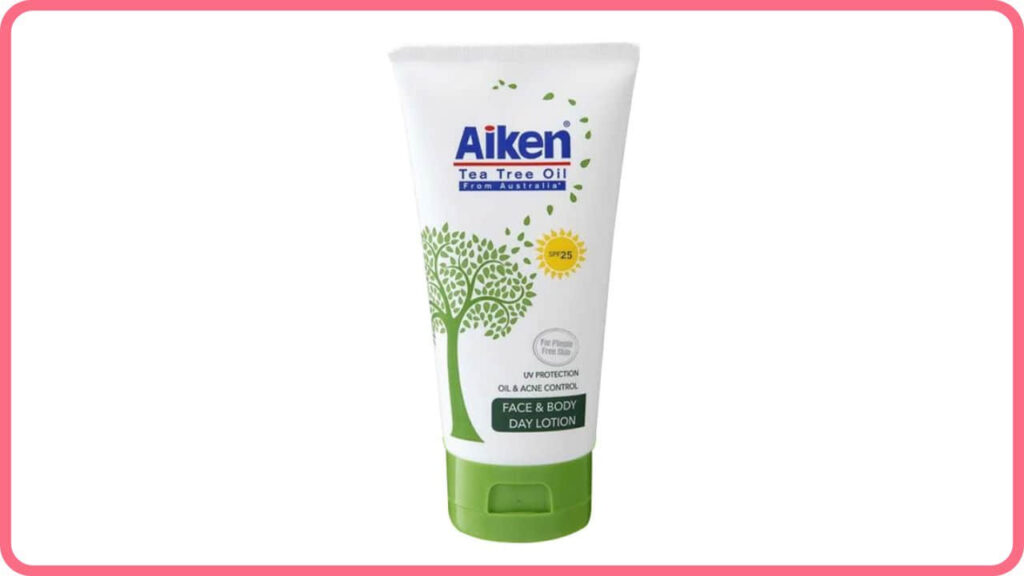 aiken tea tree oil face & body day lotion