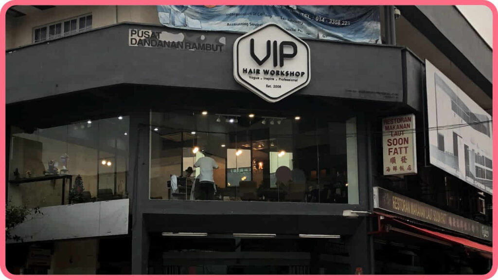 beauty hair salon sri petaling, vip hair work shop