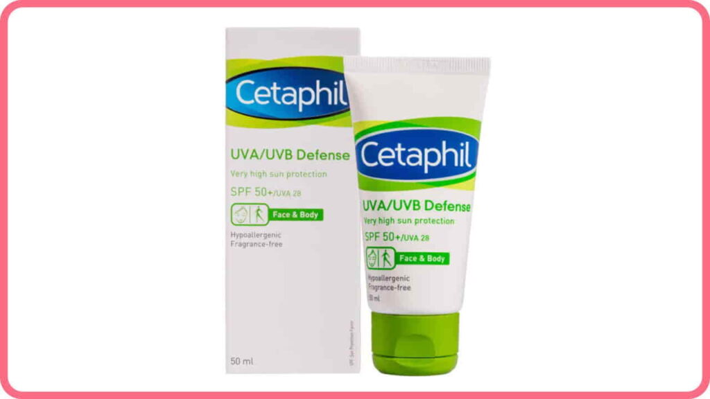 cetaphil uva uvb defense face & body skin protection