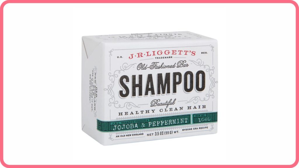 j.r. liggett’s jojoba & peppermint hair shampoo bar