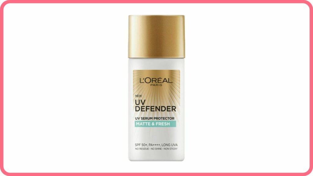 l’oréal paris skin care uv defender matte & fresh