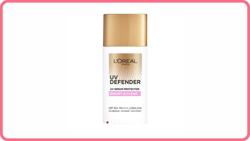 l'oreal paris uv defender serum protector sunscreen spf50+