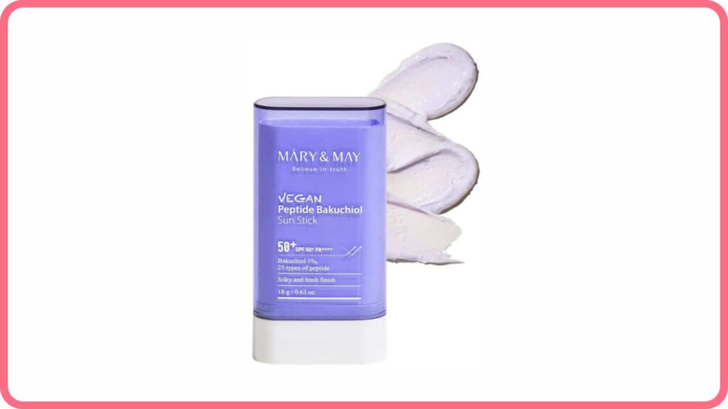 mary&may vegan peptide bakuchiol sun stick