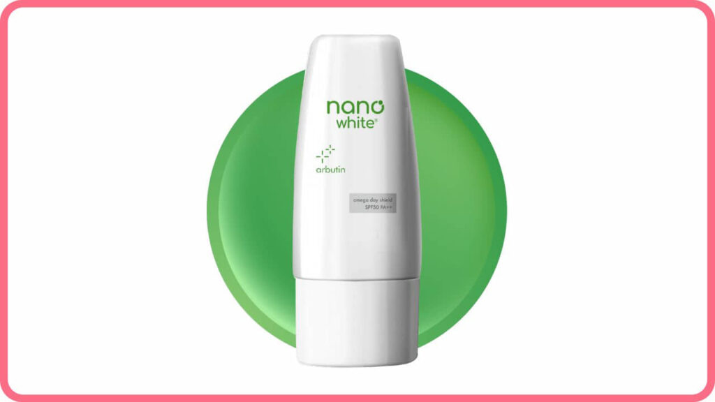 nano white omega day shield sunscreen spf50++