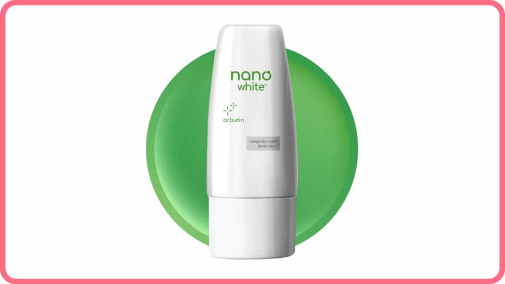 nanowhite essential omega day shield sunscreen spf50