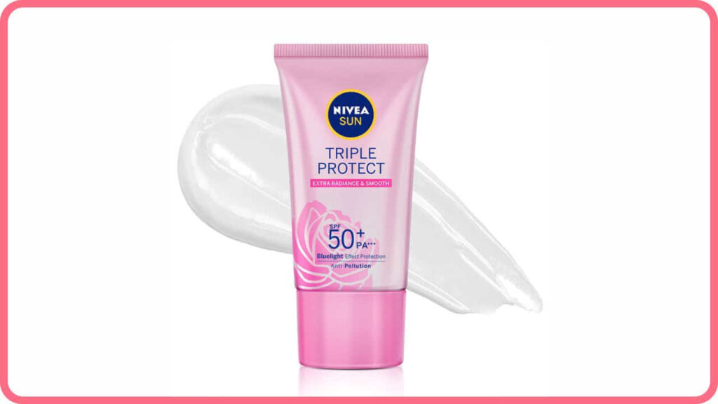 nivea sun triple protect hokkaido rose spf50+ pa+++