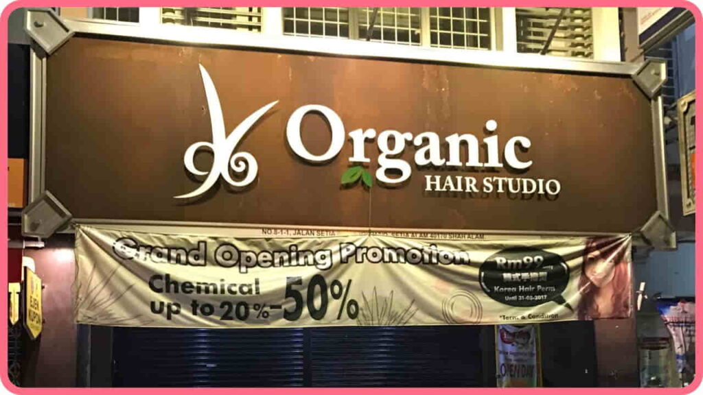 organic hair studio setia alam