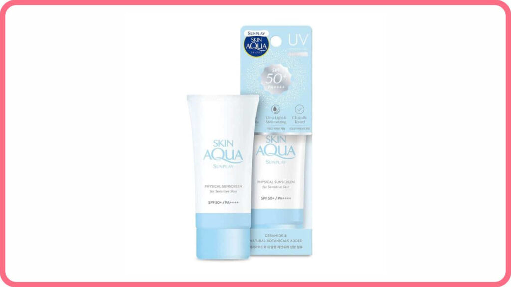 sunblock terbaik di malaysia sunplay skin aqua physical sunscreen spf50+