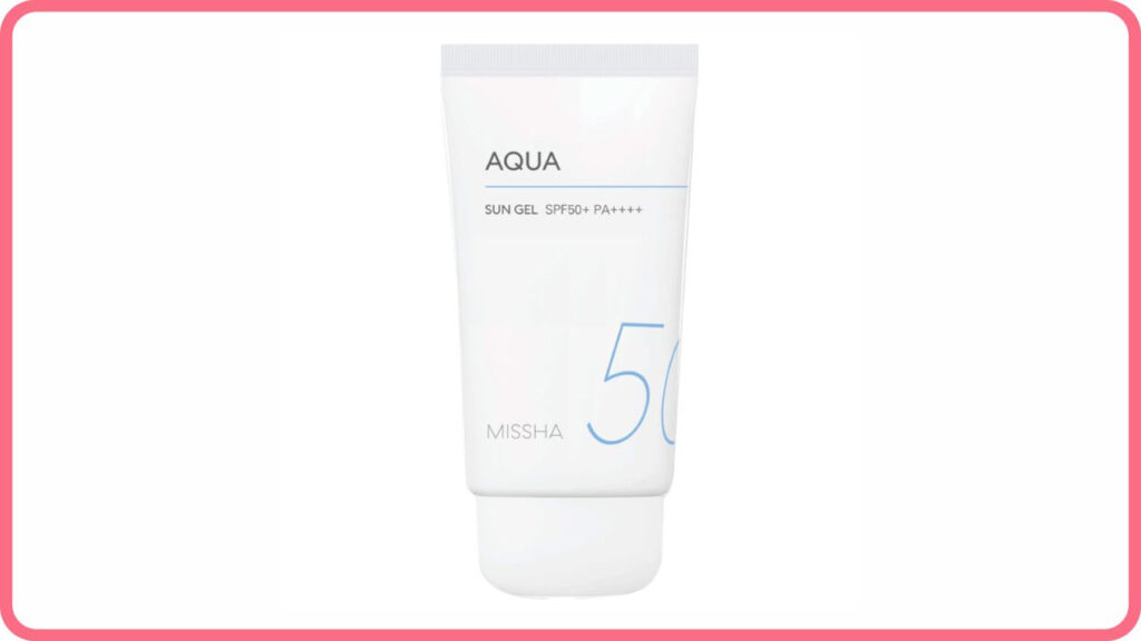 sunscreen missha aqua sun gel spf+ pa++++