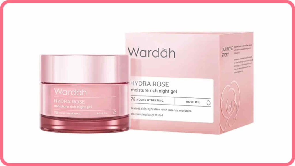 wardah hydra rose rich night gel