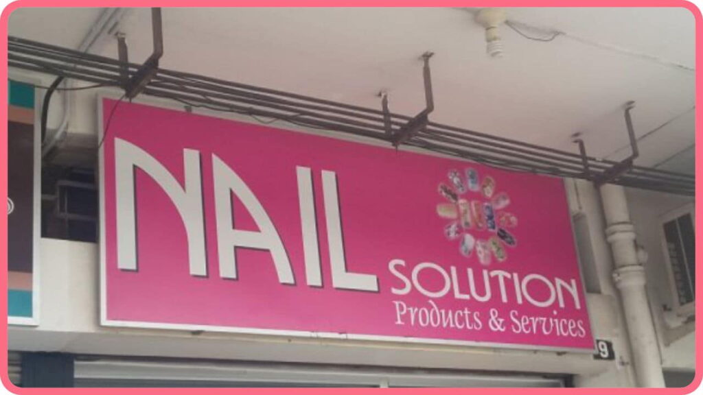 nail solution, nail salon kota kinabalu