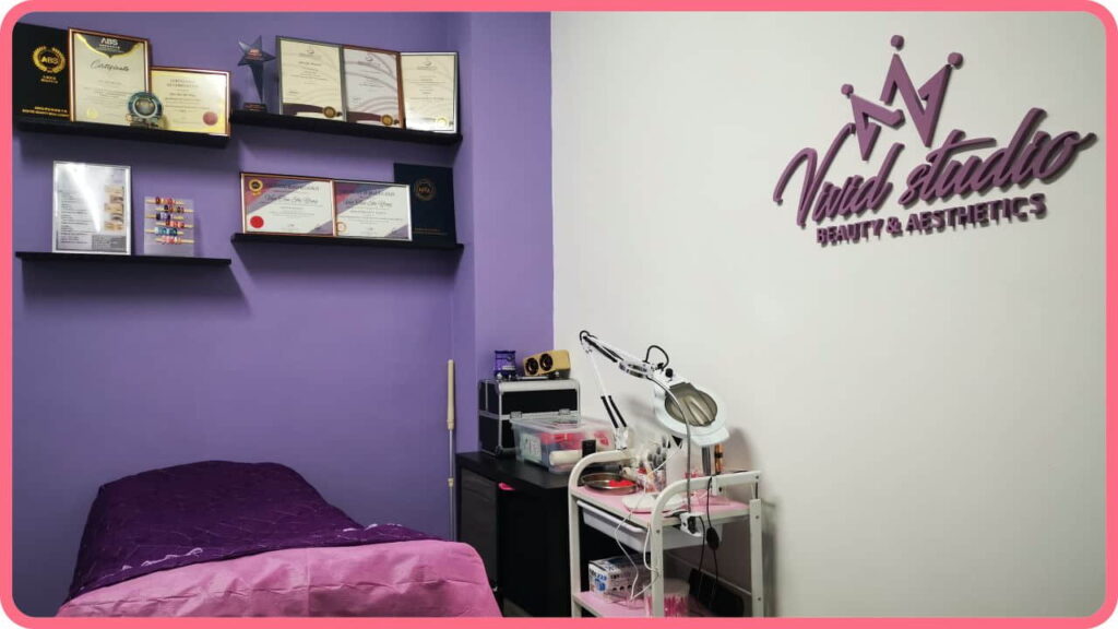 vivid mua studio, nail salon setia alam