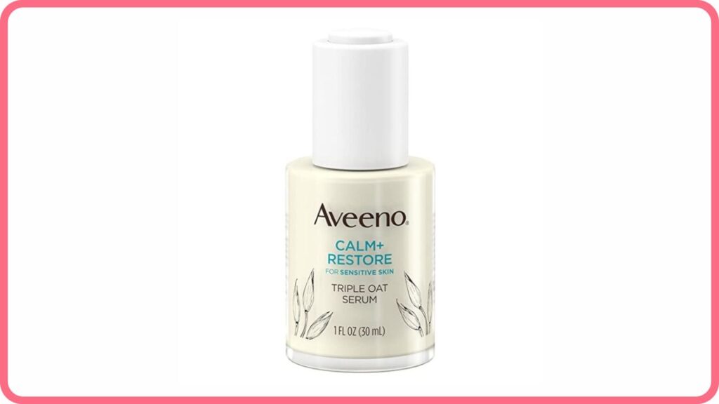 aveeno calm + restore for sensitive skin, triple oat serum