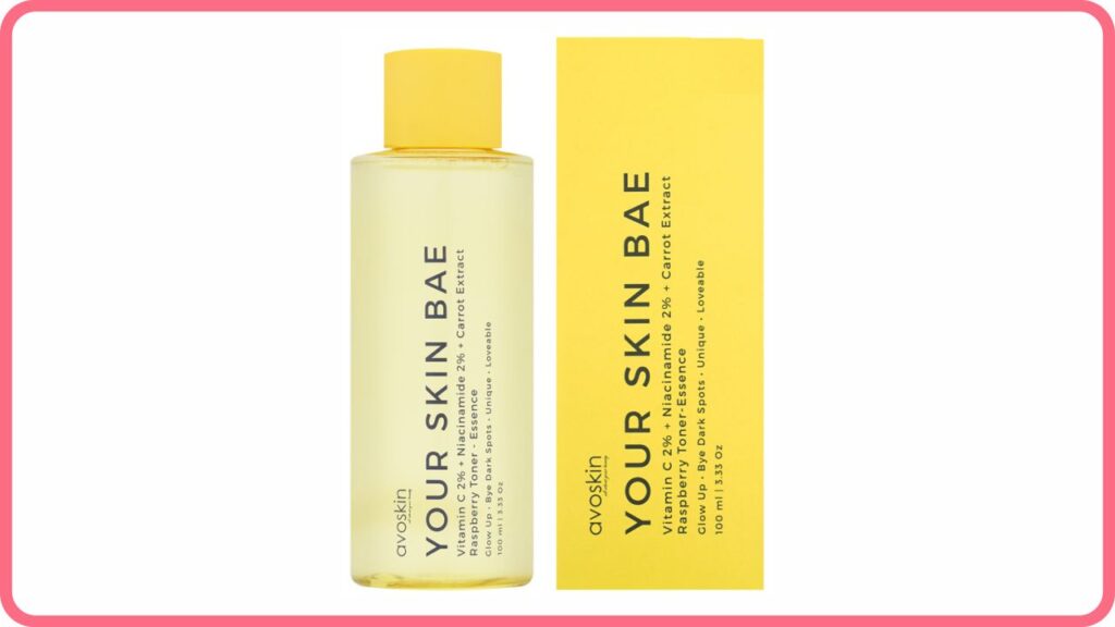 avoskin your skin bae toner vitamin c 2% + niacinamide 2% + carrot extract + raspberry 100 ml