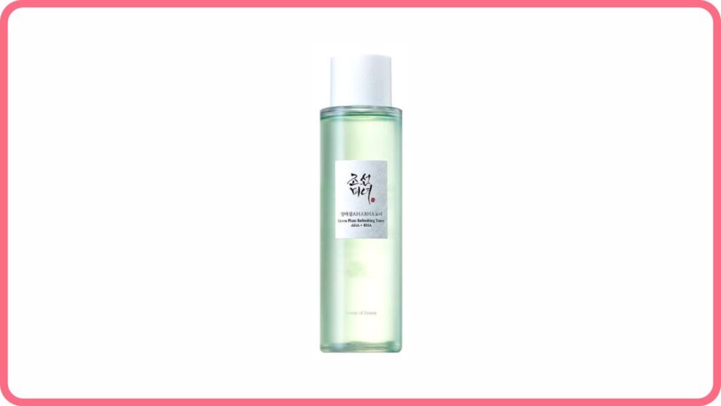 beauty of joseon green plum toner aha bha