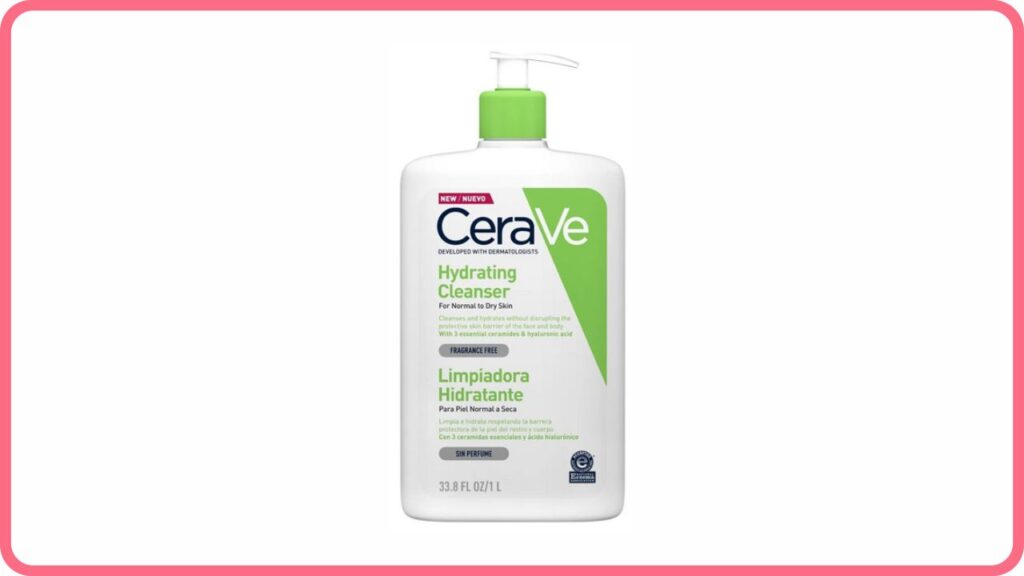 cerave hydrating cleanser (pencuci muka untuk kulit kering dan kusam)